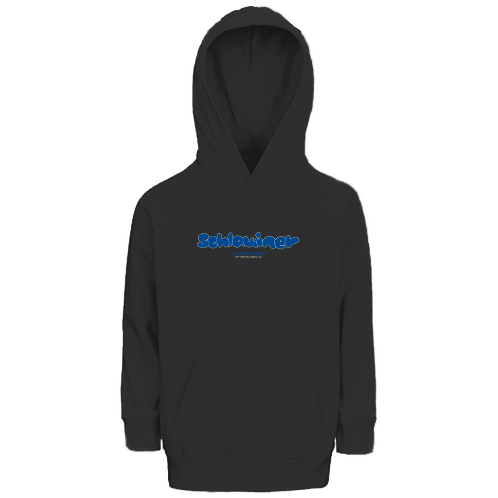 Bayerischer Kinder Premium Bio Hoodie - Schlawiner - blau - Grantler Gwand
