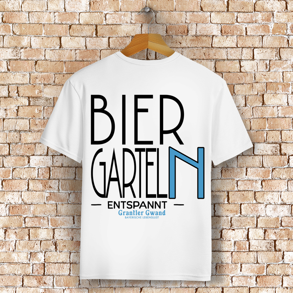 Bayerisches T-Shirt Unisex - Biergarteln entspannt - Grantler Gwand