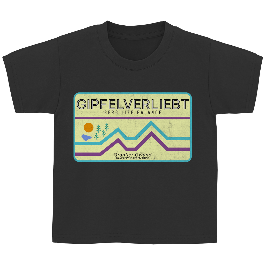 Bayerisches Kinder T-Shirt - Gipfelverliebt - Grantler Gwand