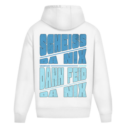 Bayerischer Heavy Oversize Hoodie Unisex - Wuid, frei, bei jedem Schmarrn dabei - Grantler Gwand