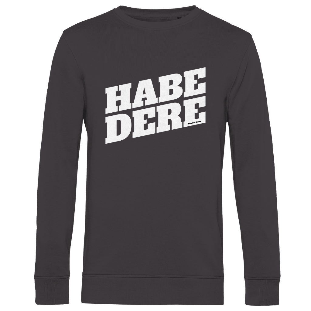 Herren Premium Bio Sweatshirt Habe dere - weiß