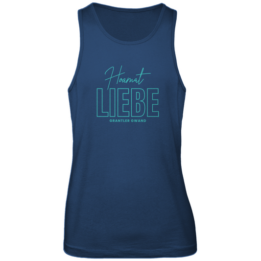 Bayerisches Herren Premium Tank Top Hoamat Liebe - Mint - Grantler Gwand