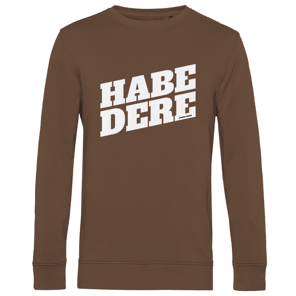 Herren Premium Bio Sweatshirt Habe dere - weiß