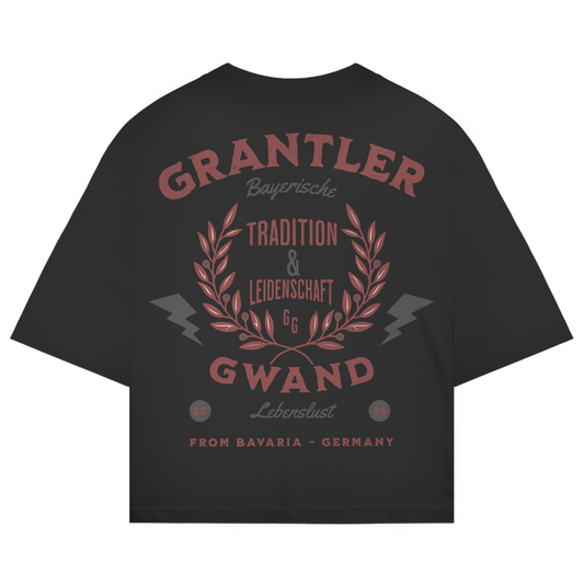 Bayerisches Oversize T-Shirt Unisex - Tradition & Leidenschaft Rot - Grantler Gwand
