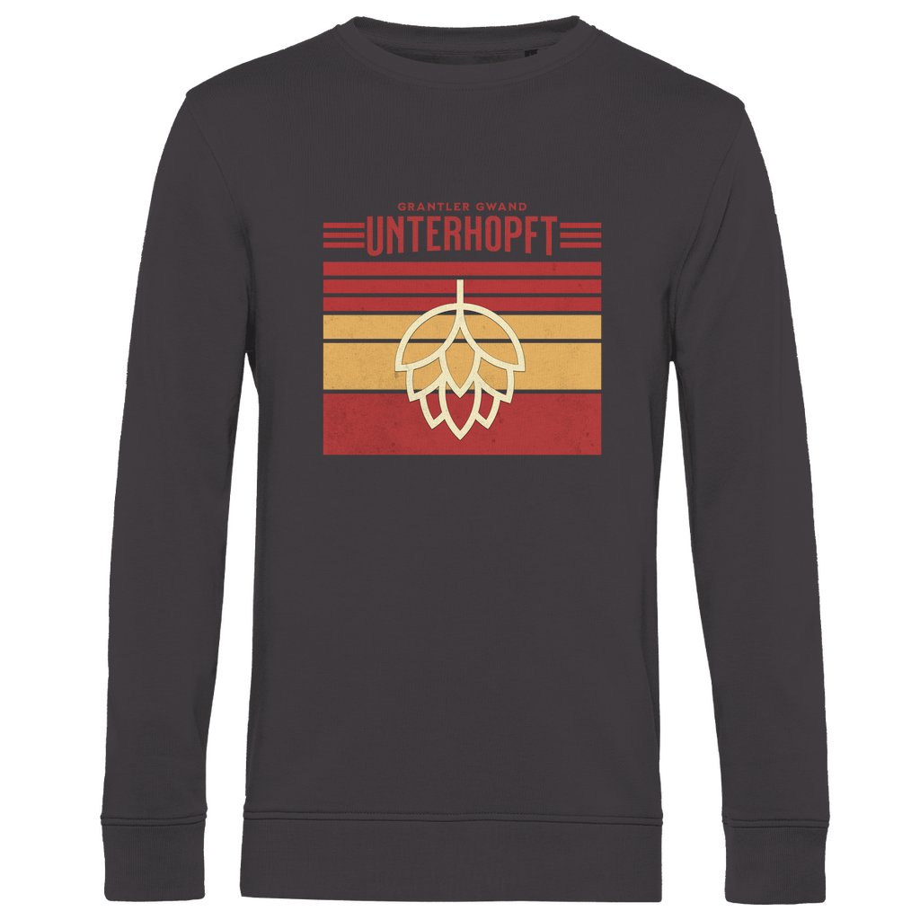 Herren Premium Bio Sweatshirt Unterhopft - rot