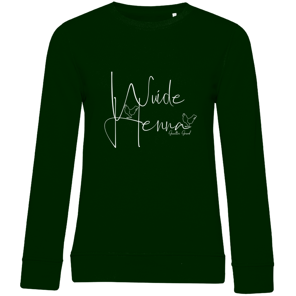 Damen Premium Bio Sweatshirt wuide Henna - weiß