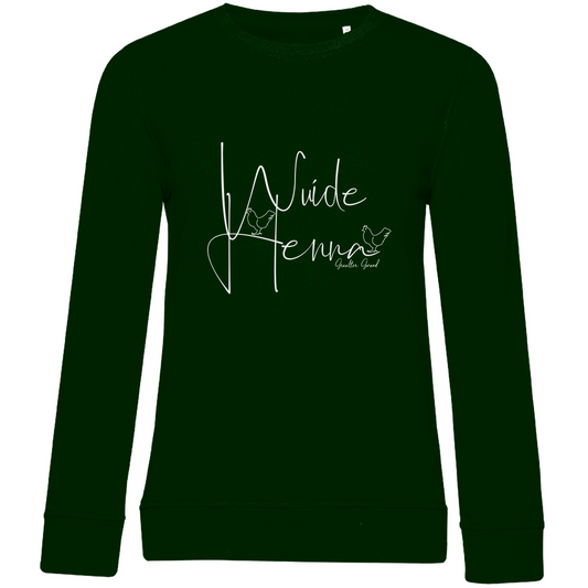 Damen Premium Bio Sweatshirt wuide Henna - weiß