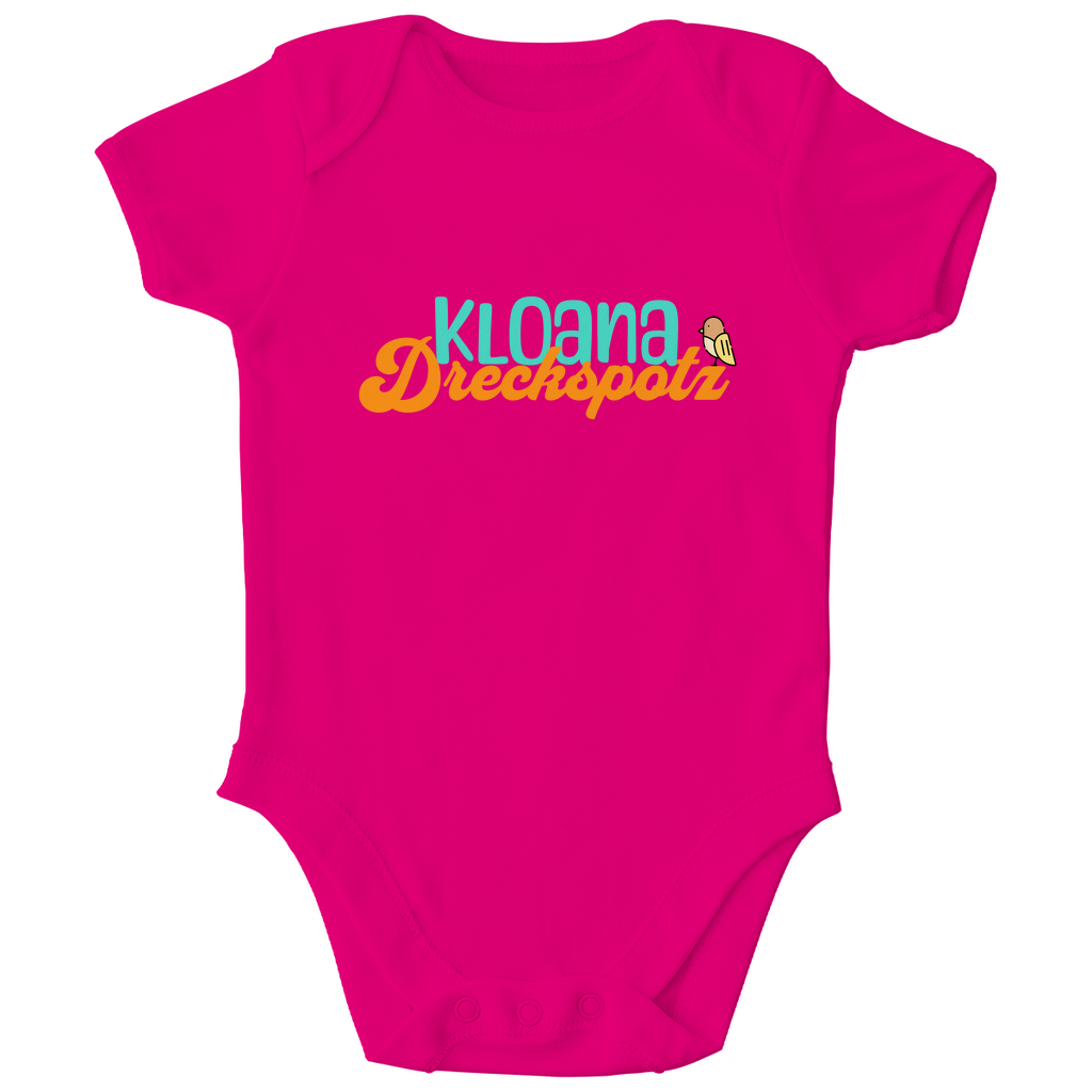 Bayerischer Bio Baby Body kloana Dreckspotz - grün - Grantler Gwand