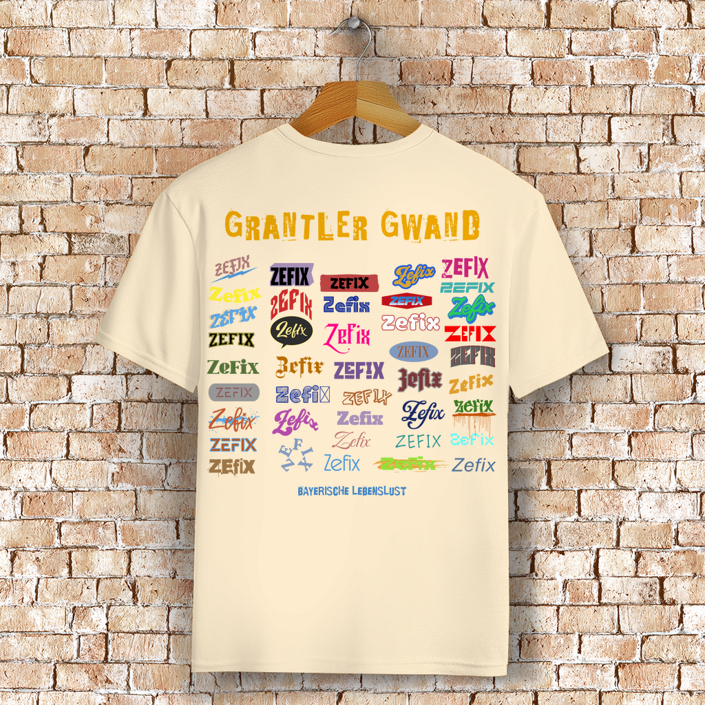 Bayerisches T-Shirt Unisex - Zefix - Grantler Gwand