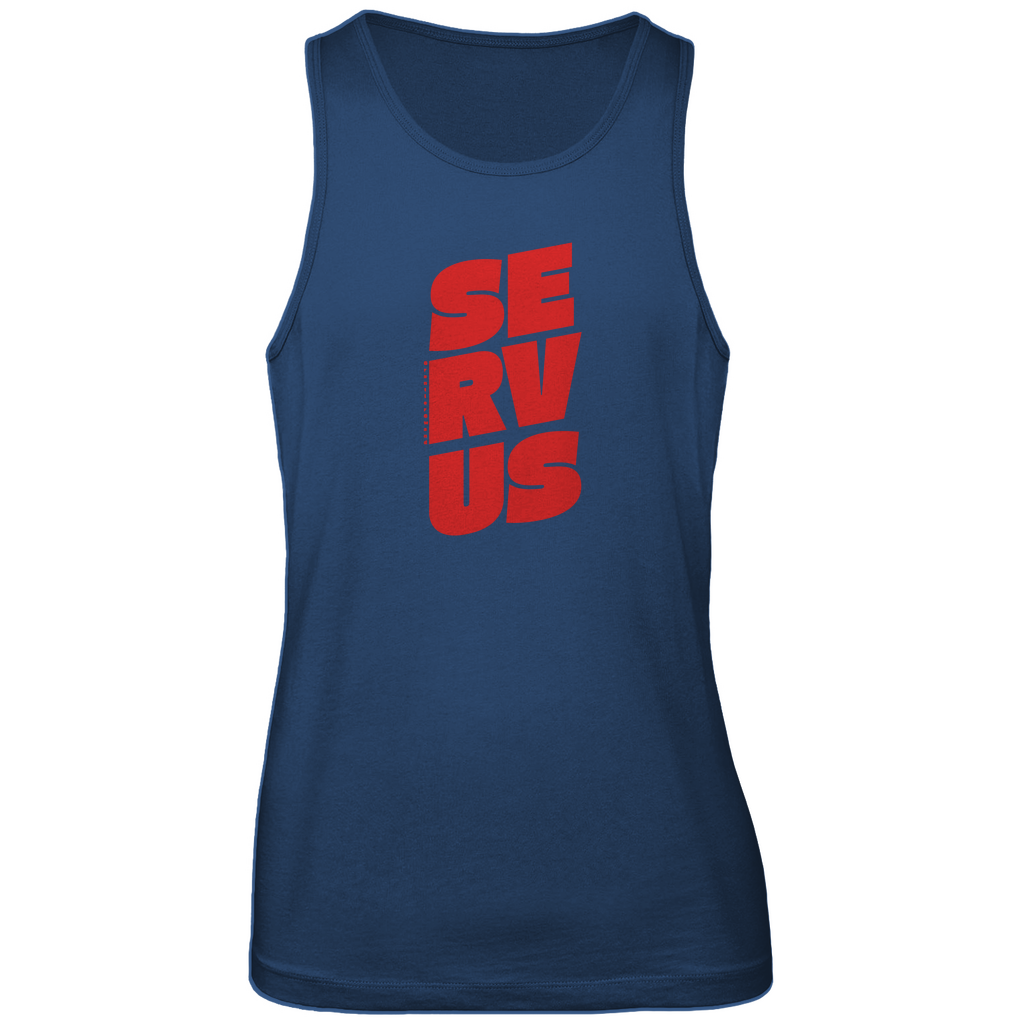 Bayerisches Herren Premium Tank Top Servus - rot - Grantler Gwand