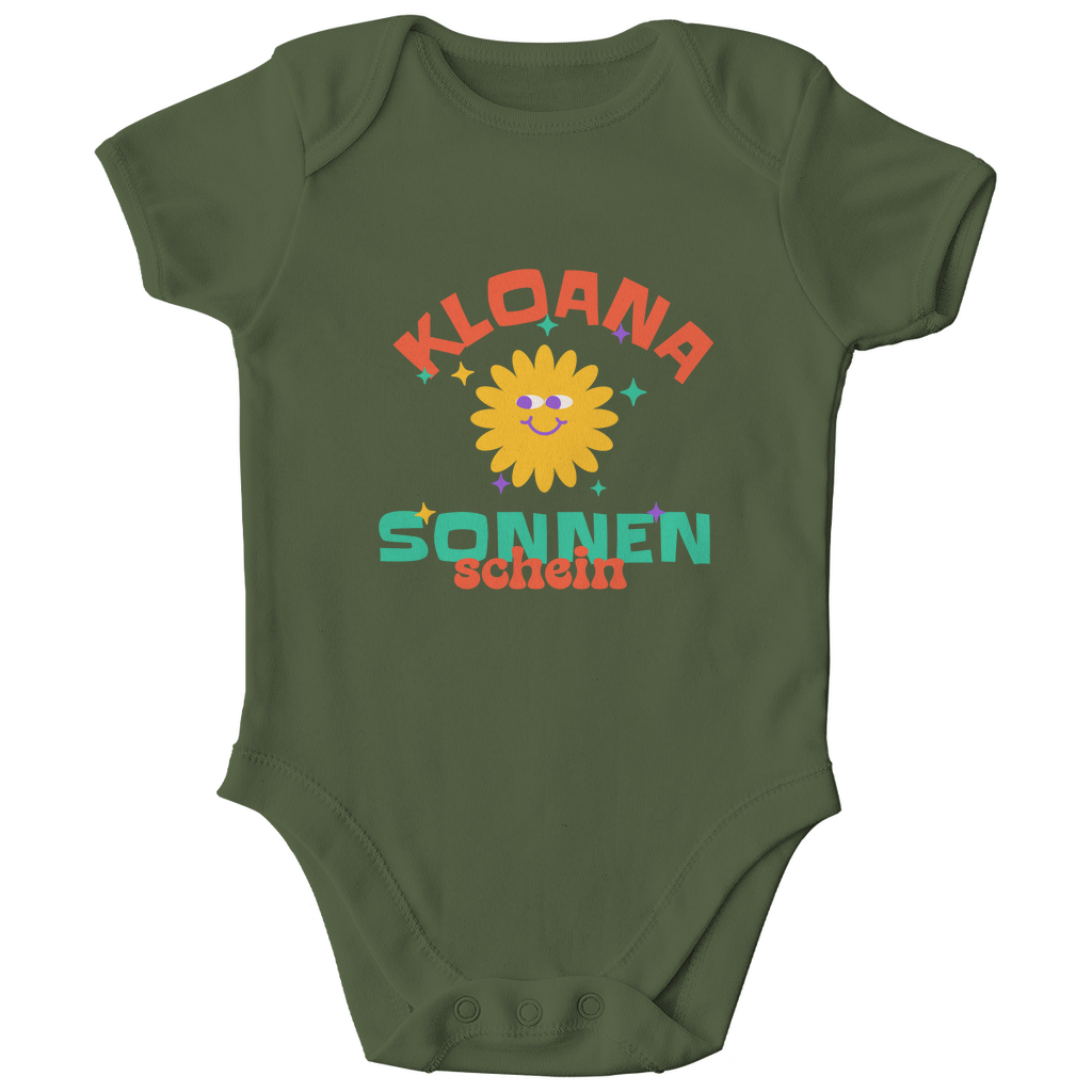 Bayerischer Bio Baby Body Kloana Sonnenschein - Grantler Gwand