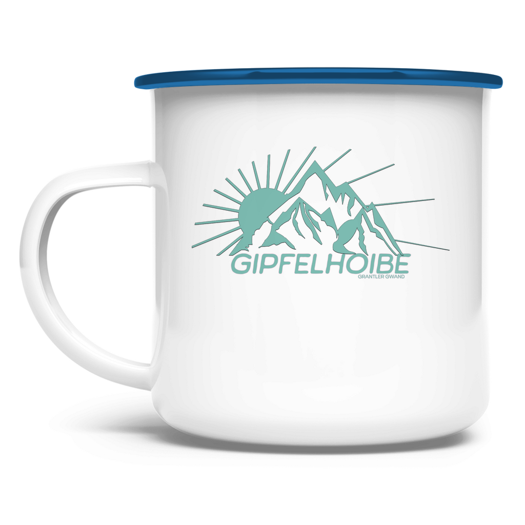 Bayerische Emaille Tasse Gipfelhoibe - mint - Grantler Gwand