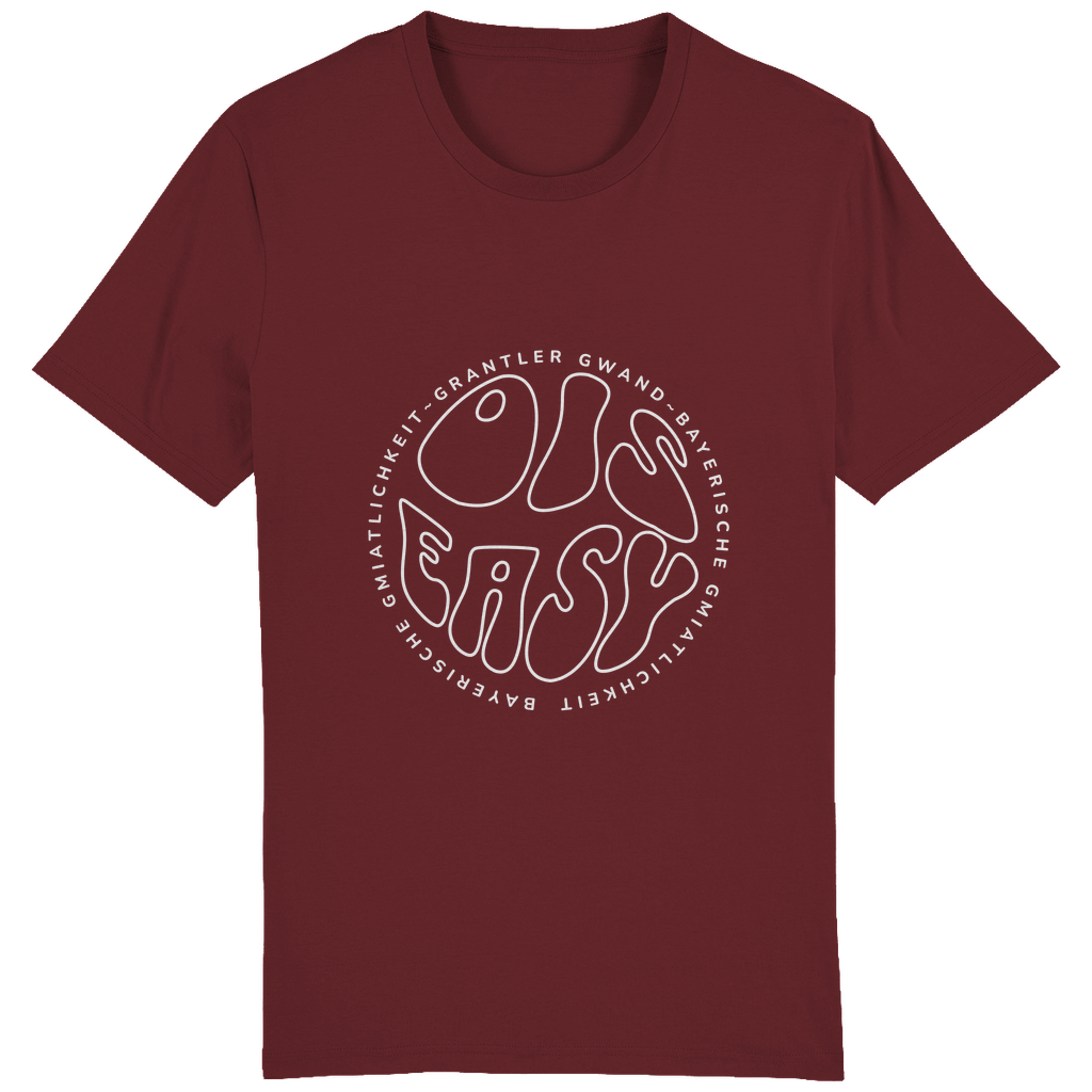 Bayerisches Herren T-Shirt Ois Easy - weiß - Grantler Gwand