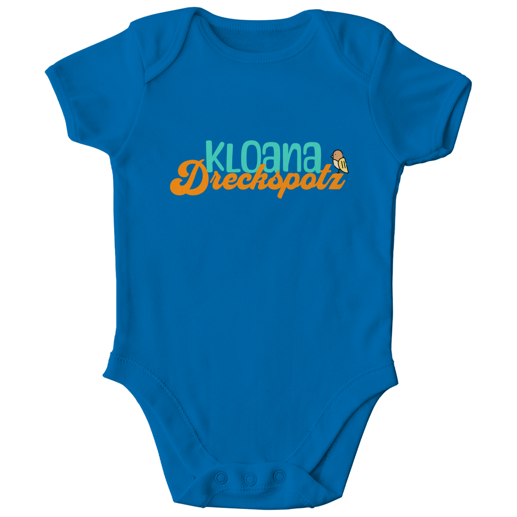 Bayerischer Bio Baby Body kloana Dreckspotz - grün - Grantler Gwand