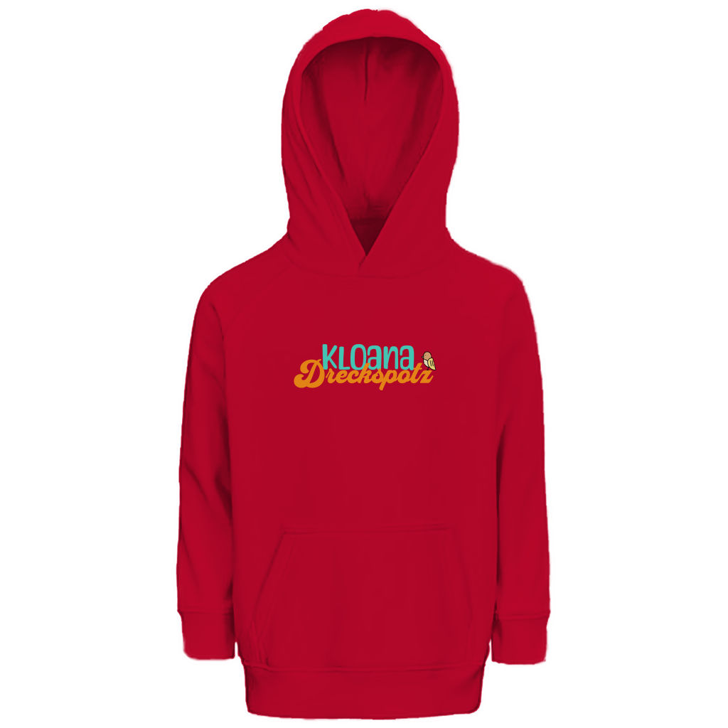 Bayerischer Kinder Premium Bio Hoodie kloana Dreckspotz - grün - Grantler Gwand