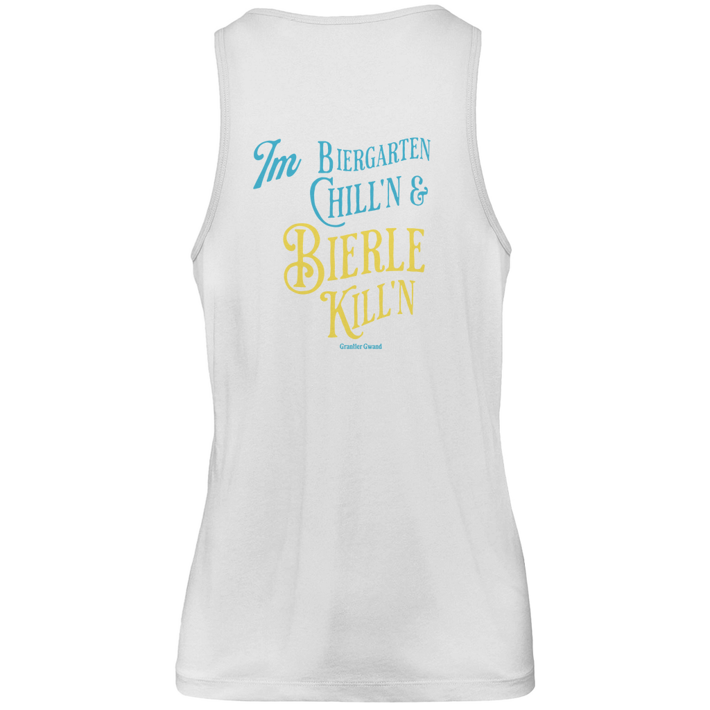 Bayerisches Herren Premium Tank Top - Im Biergarten chill´n & Bierle killn - Grantler Gwand