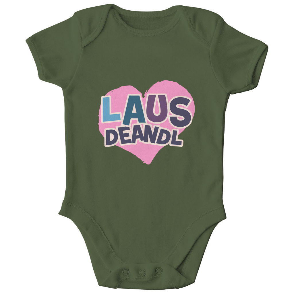 Bayerischer Bio Baby Body Lausdeandl - bunt - Grantler Gwand