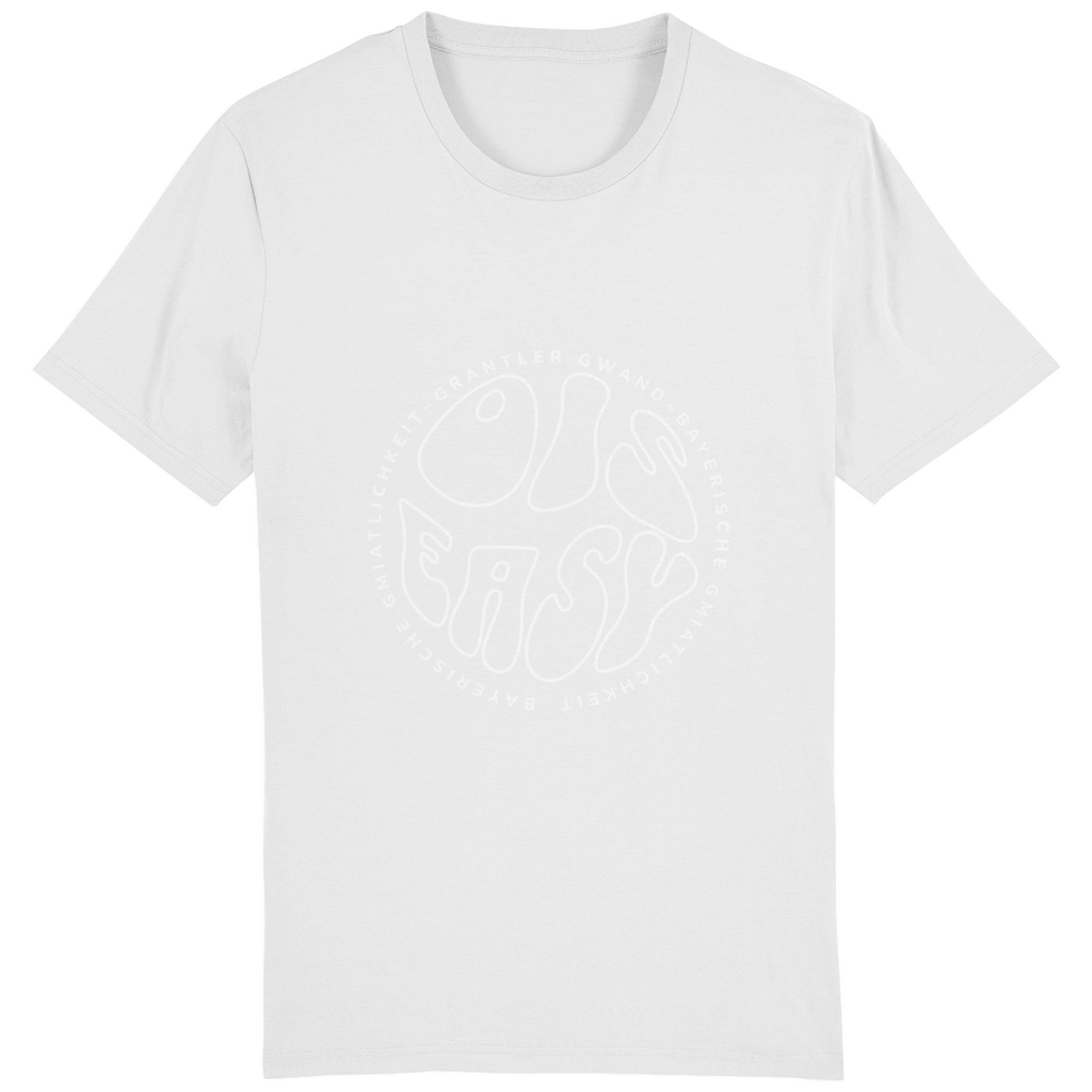 Bayerisches Herren T-Shirt Ois Easy - weiß - Grantler Gwand