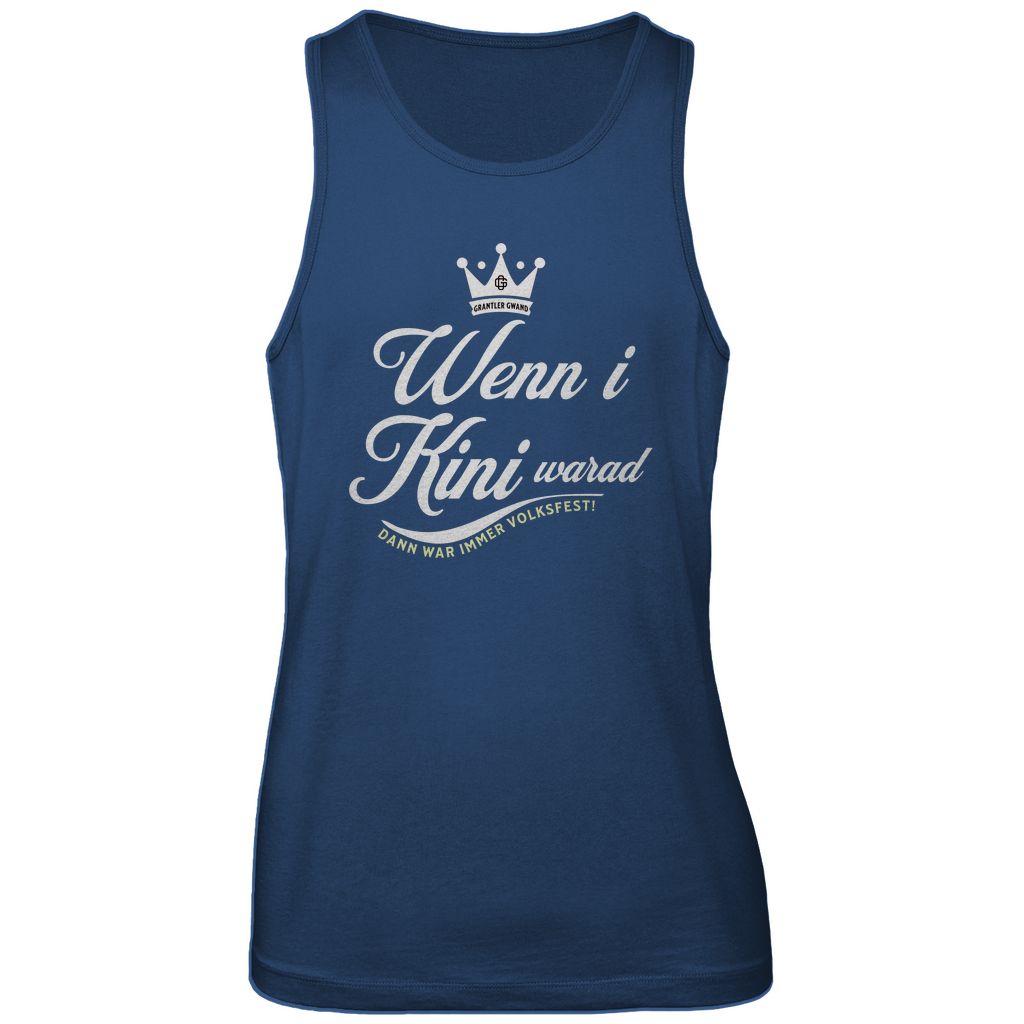 Bayerisches Herren Premium Tank Top Wenn I Kini warad - weiß - Grantler Gwand