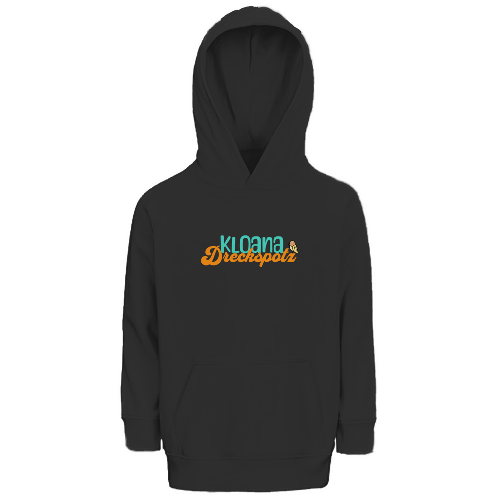 Bayerischer Kinder Premium Bio Hoodie kloana Dreckspotz - grün - Grantler Gwand