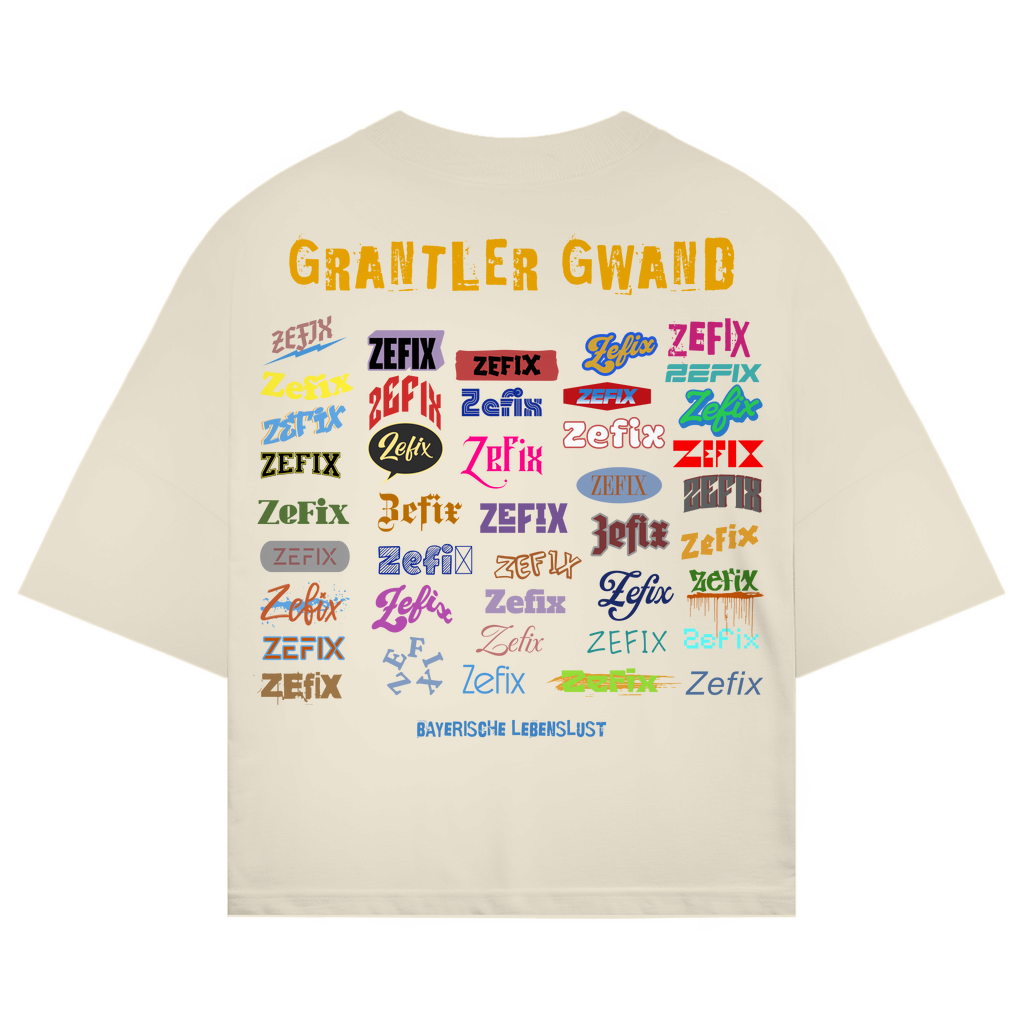 Bayerisches Oversize T-Shirt Unisex - Zefix - Grantler Gwand