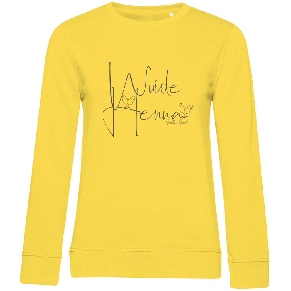 Damen Premium Bio Sweatshirt wuide Henna - grau