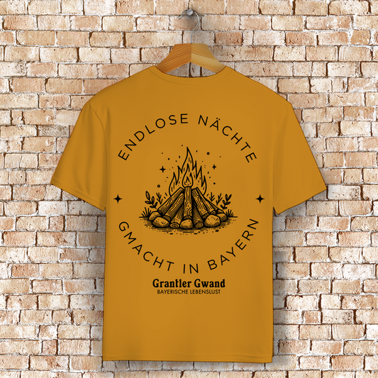 Bayerisches T-Shirt Unisex - Endlose Nächte - Gmacht in Bayern - Grantler Gwand