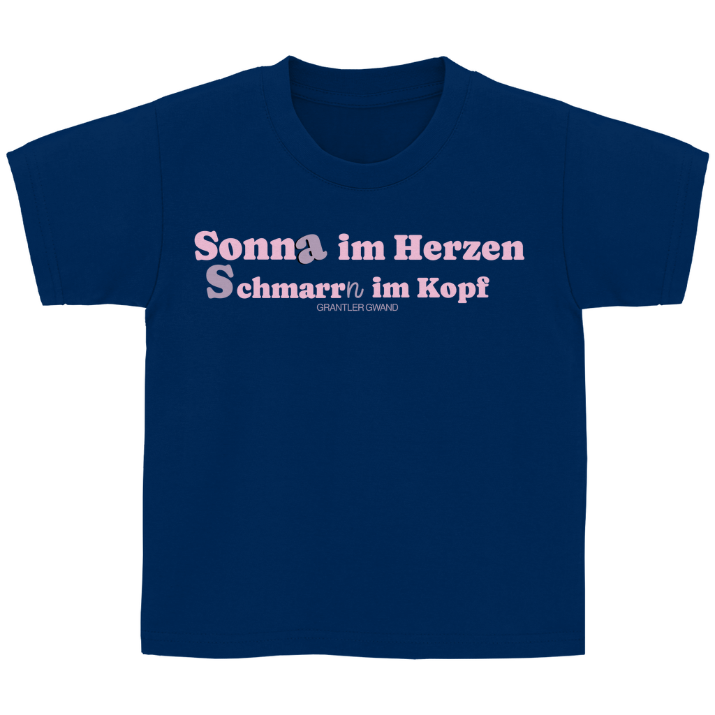 Bayerisches Kinder T-Shirt - Sonna im Herzen - Grantler Gwand