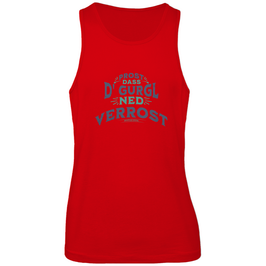 Bayerisches Herren Premium Tank Top Prost, dass´d Gurgl ned verrost - grün - Grantler Gwand