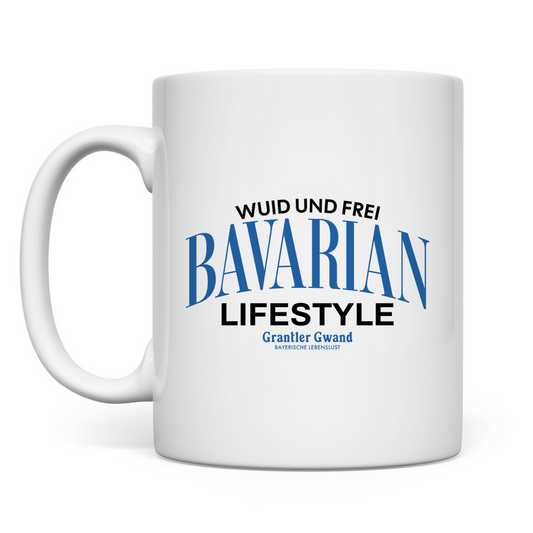 Bayerische Tasse Bavarian Lifestyle - schwarz - Grantler Gwand