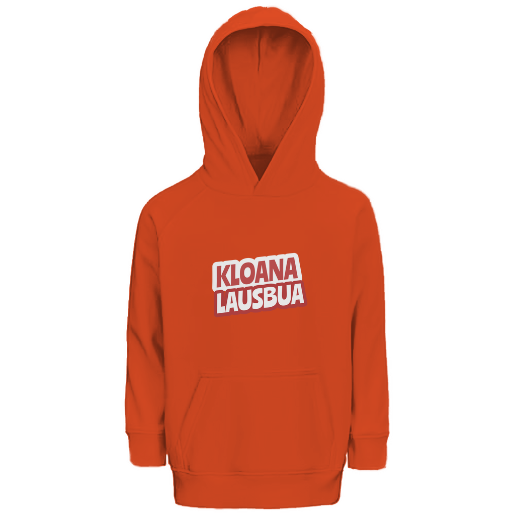 Bayerischer Kinder Premium Bio Hoodie Kloana Lausbua - rot - Grantler Gwand