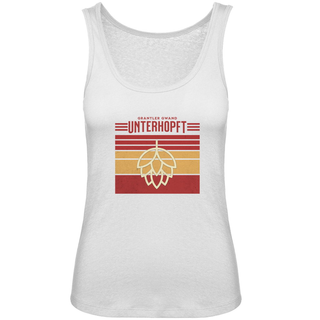 Bayerisches Damen Premium Organic Tank Top Unterhopft - rot - Grantler Gwand