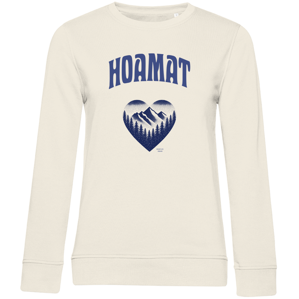 Damen Premium Bio Sweatshirt Hoamat - blau