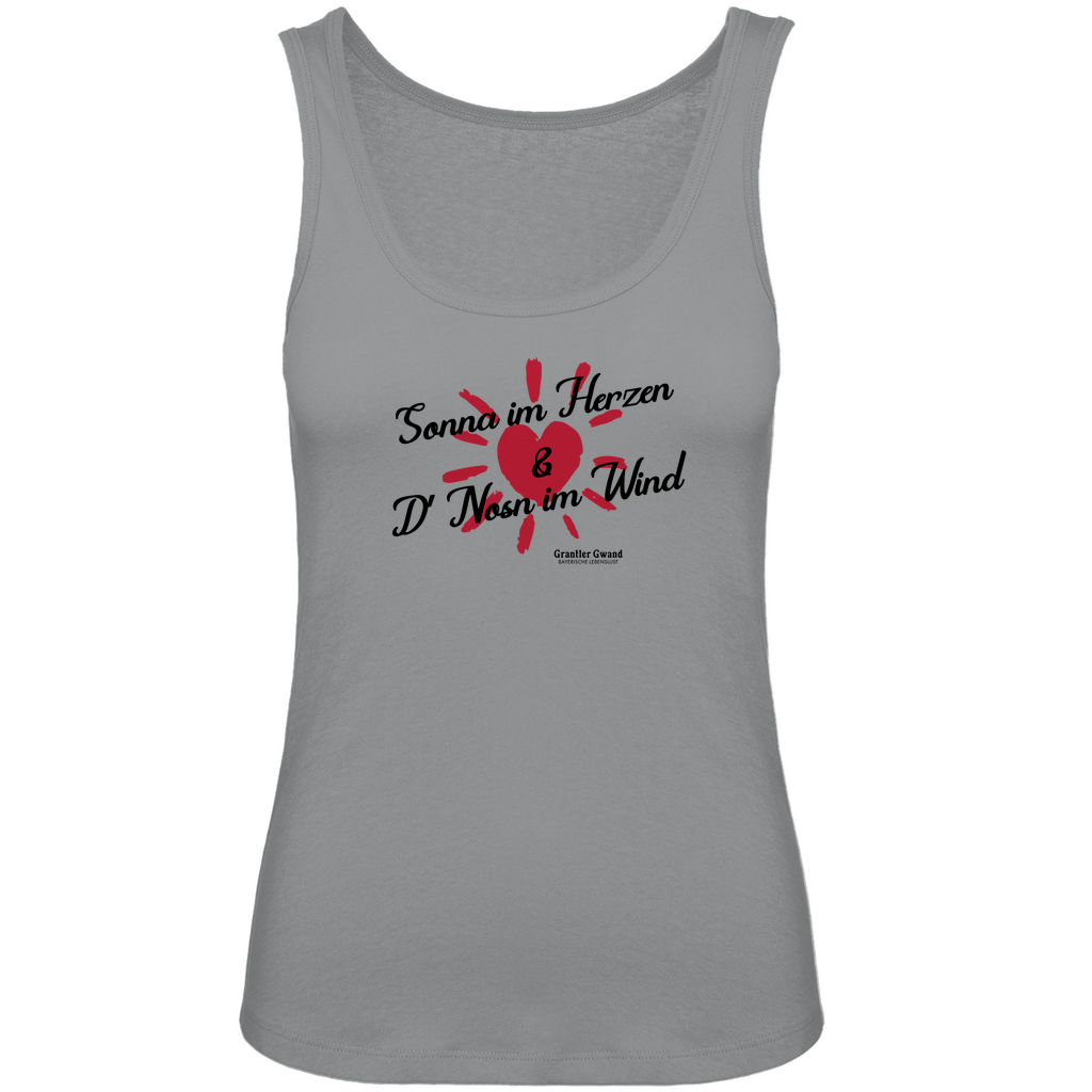 Bayerisches Damen Premium Organic Tank Top - Sonna im Herzen - Grantler Gwand