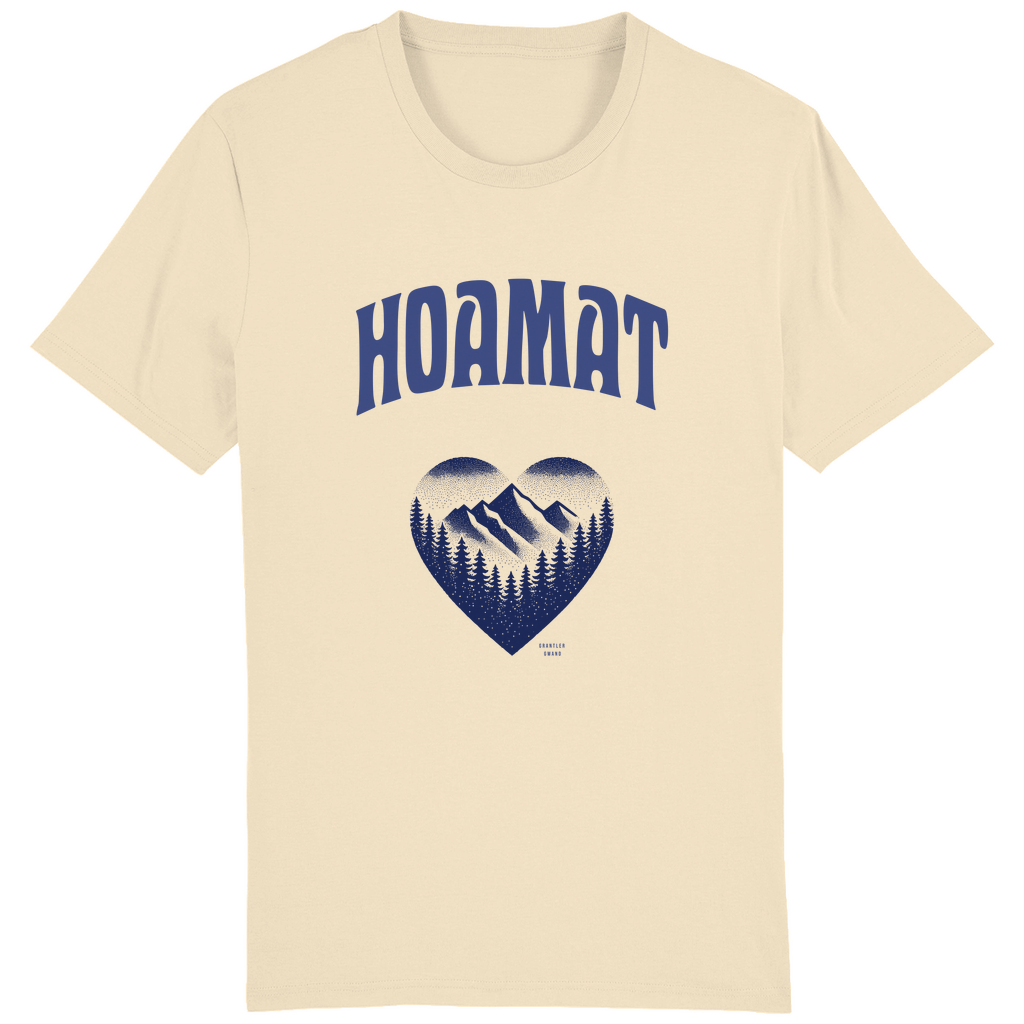 Bayerisches Herren T-Shirt Hoamat - blau - Grantler Gwand