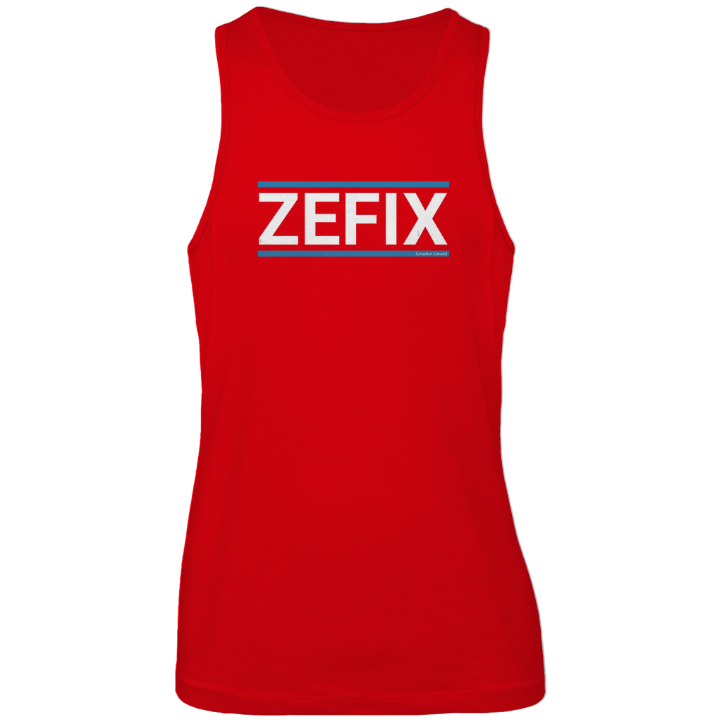 Bayerisches Herren Premium Tank Top Zefix - blau/weiß - Grantler Gwand