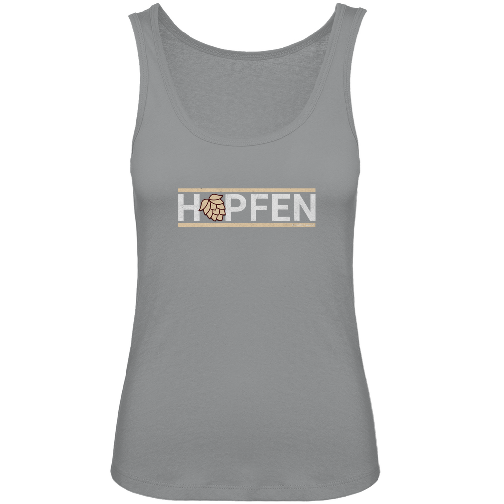 Bayerisches Damen Premium Organic Tank Top Hopfen - gold - Grantler Gwand