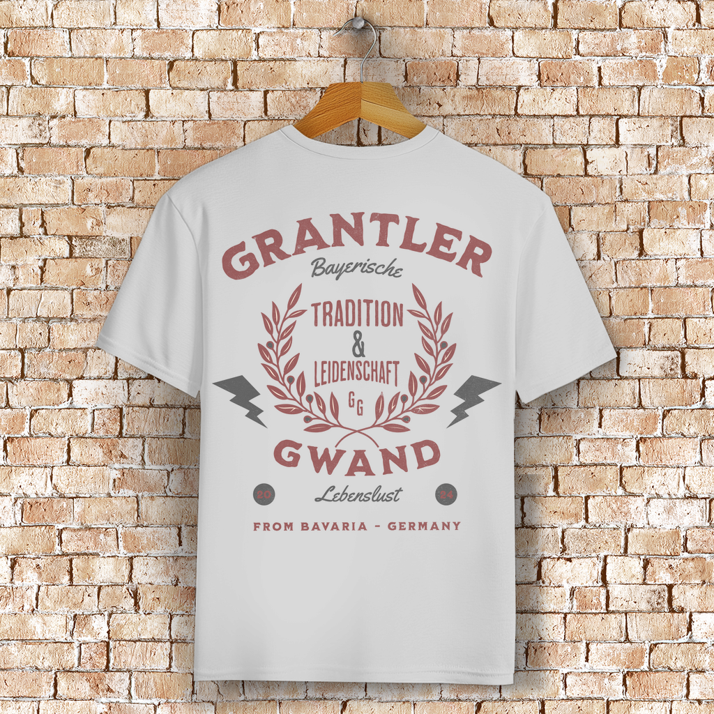 Bayerisches T-Shirt Unisex - Tradition & Leidenschaft Rot - Grantler Gwand