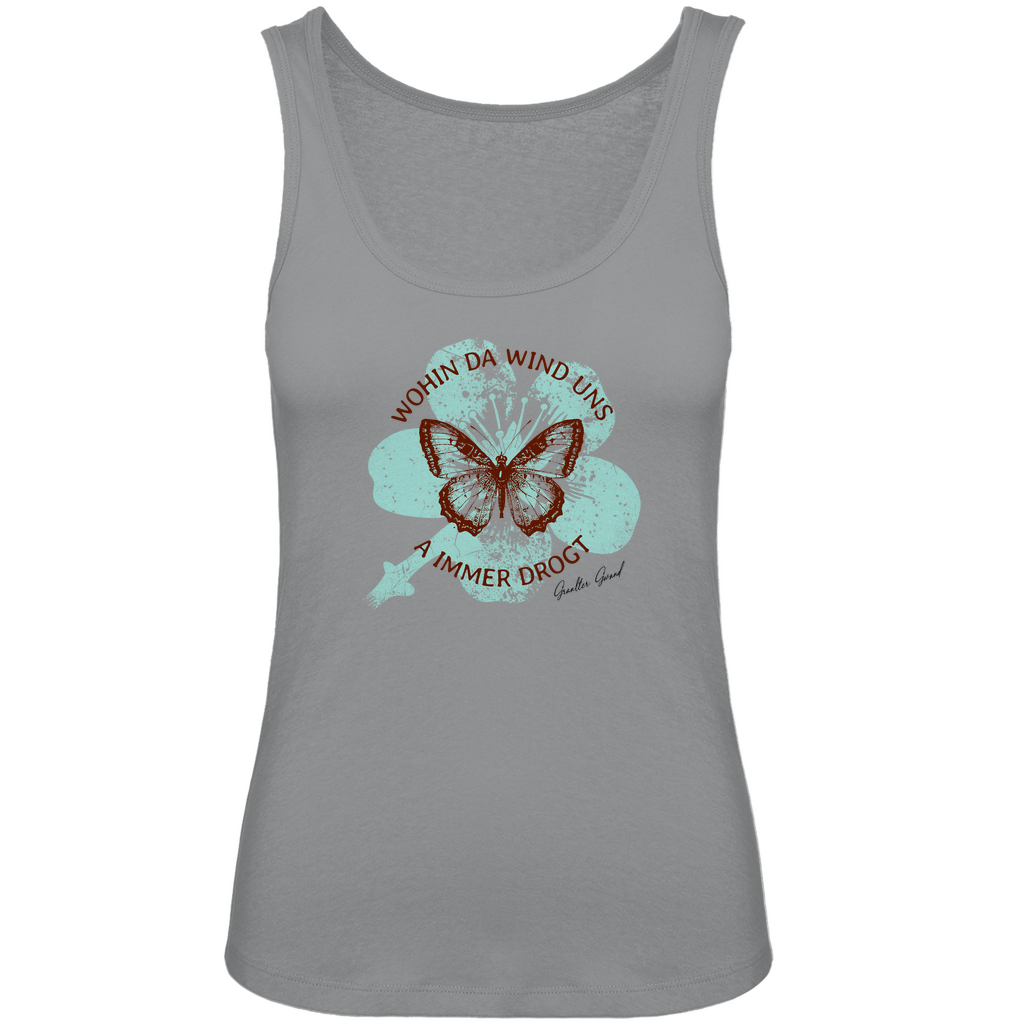 Bayerisches Damen Premium Organic Tank Top Wohin da Wind uns a immer drogt - mint - Grantler Gwand