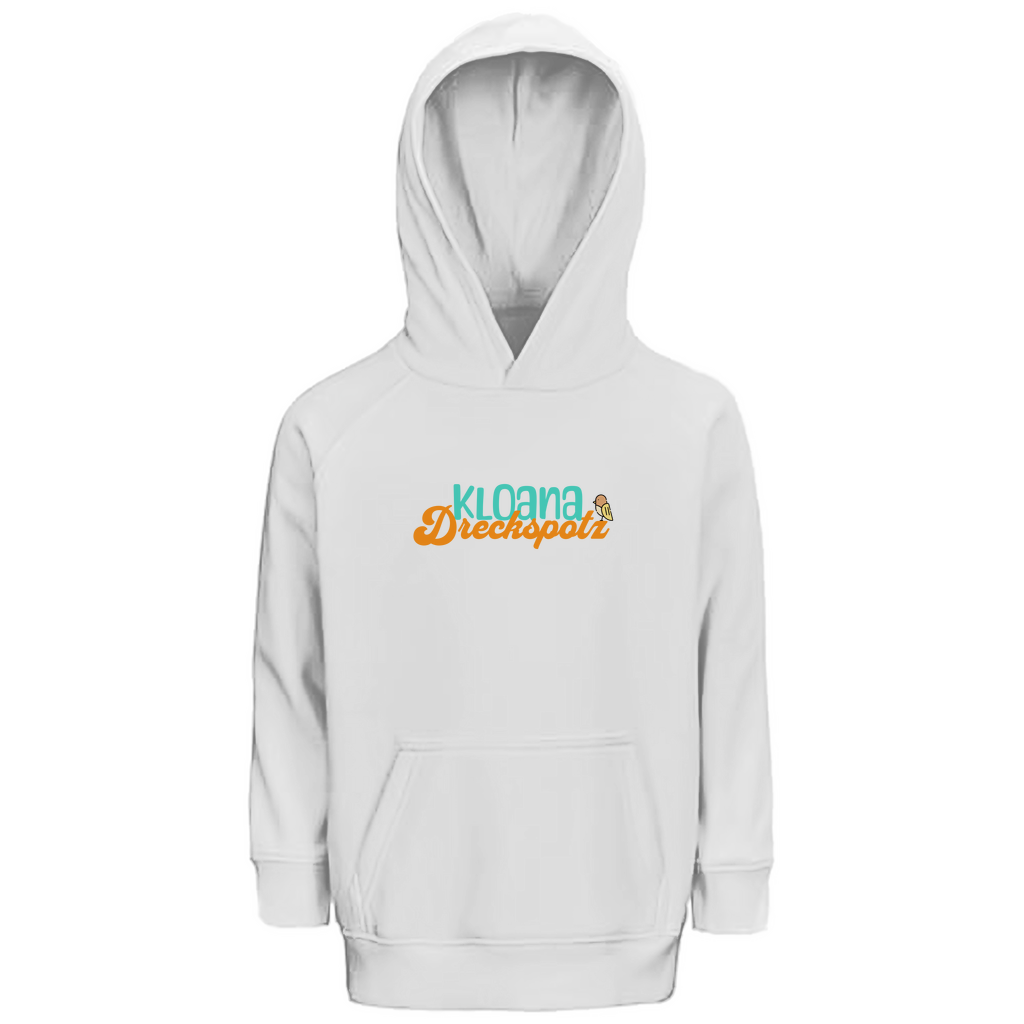Bayerischer Kinder Premium Bio Hoodie kloana Dreckspotz - grün - Grantler Gwand