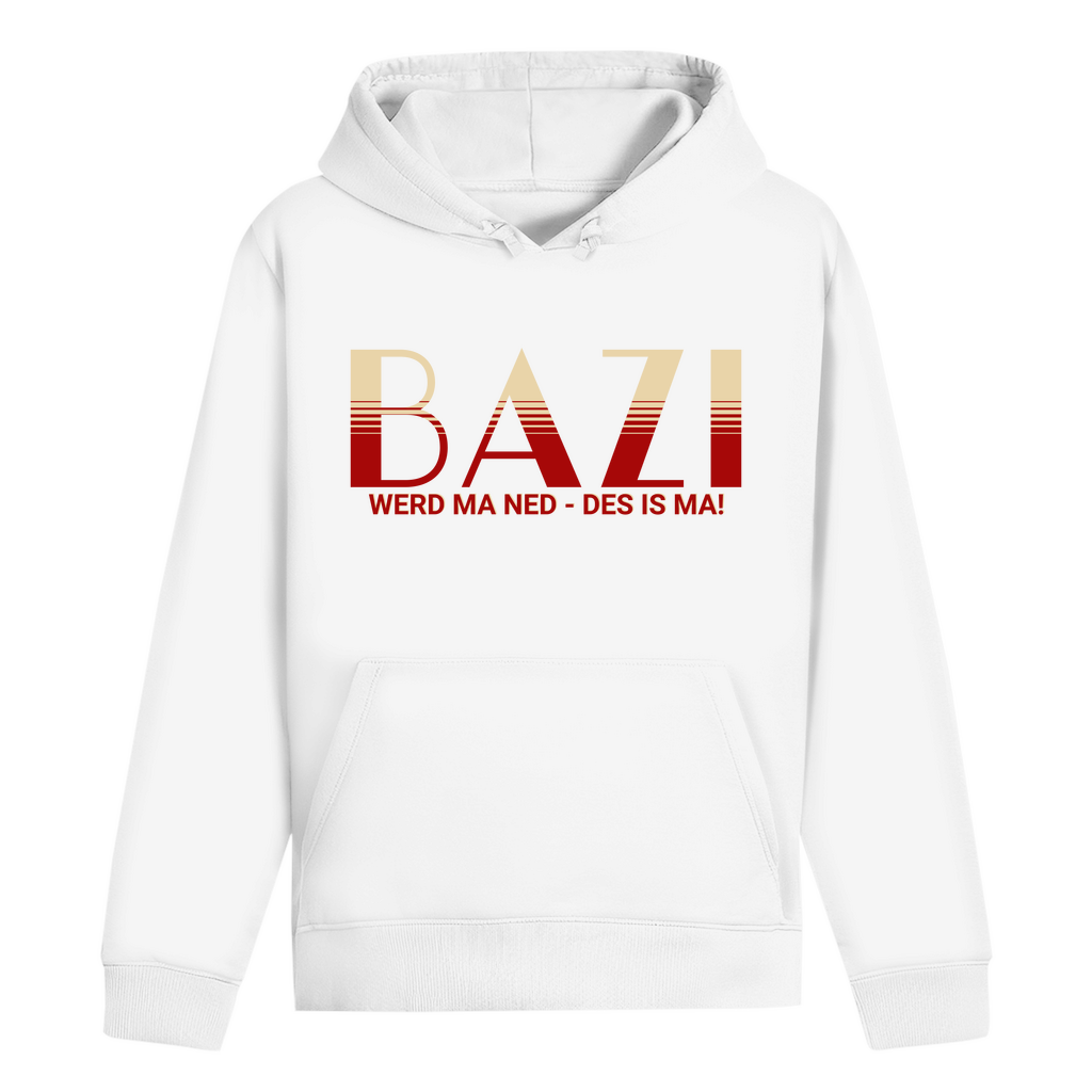 ST/ST Drummer Hoodie Bazi werd ma ned, des is ma - rot/beige