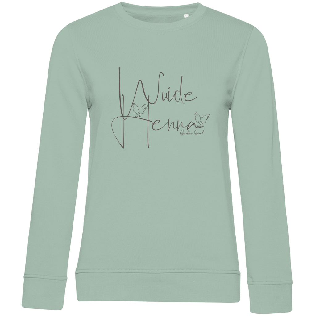 Damen Premium Bio Sweatshirt wuide Henna - grau