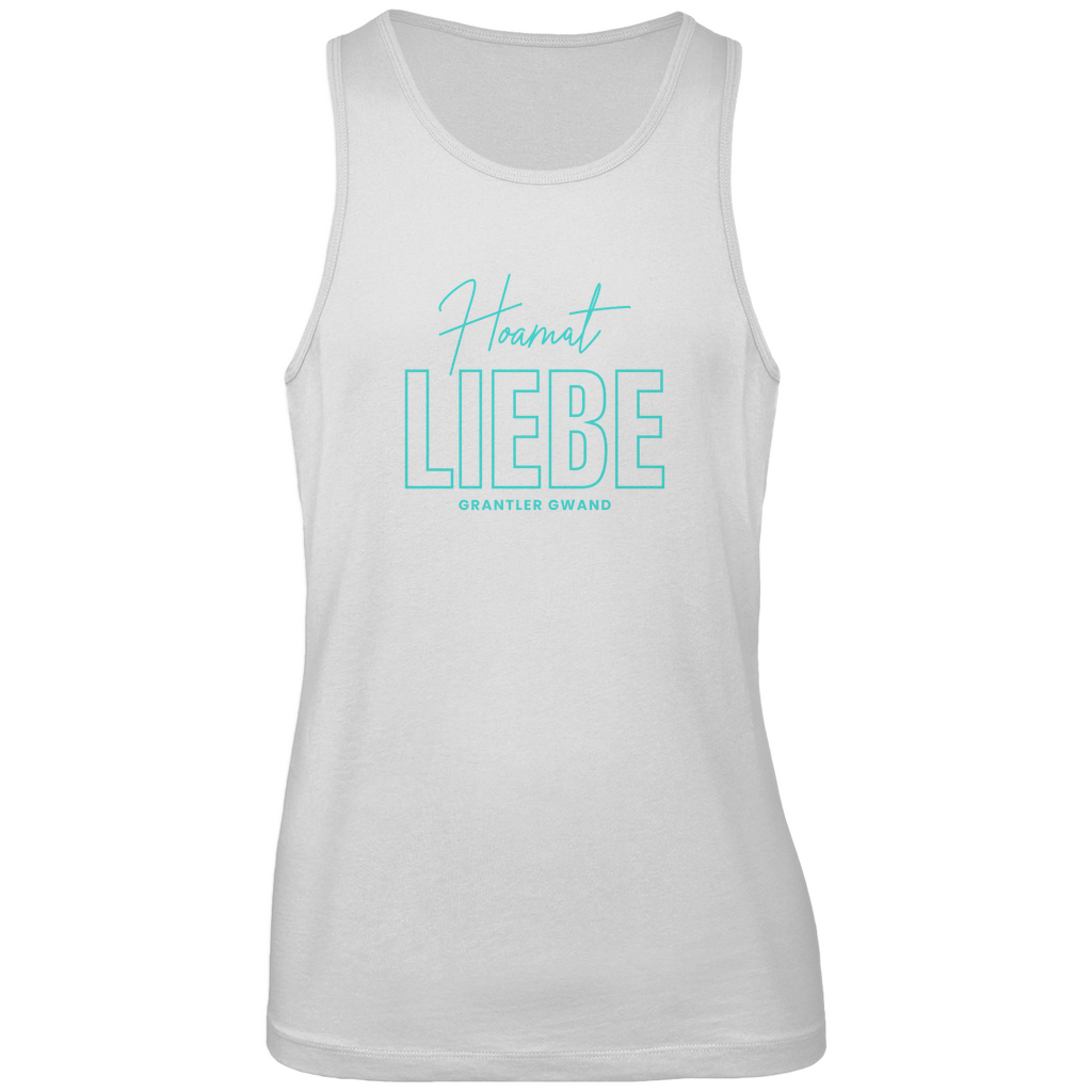 Bayerisches Herren Premium Tank Top Hoamat Liebe - Mint - Grantler Gwand