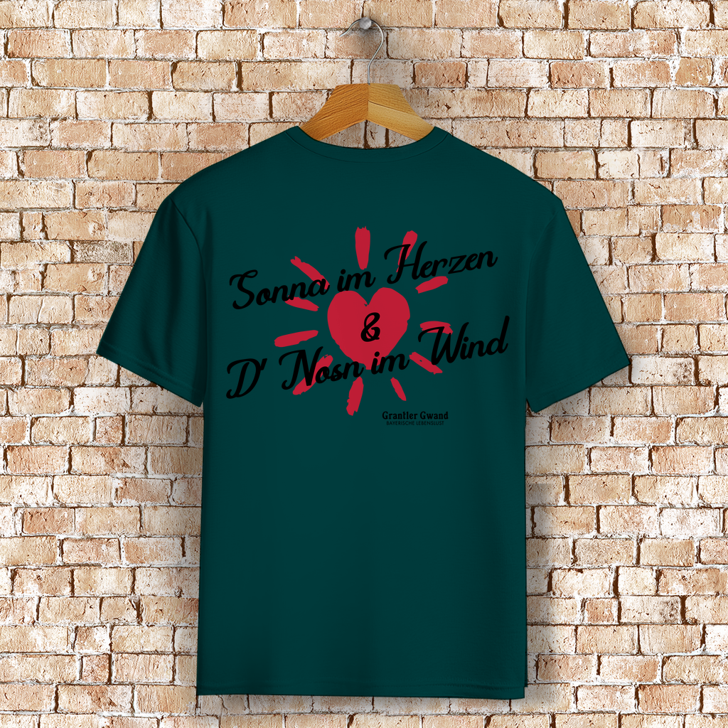 Bayerisches T-Shirt Unisex - Sonna im Herzen - Grantler Gwand