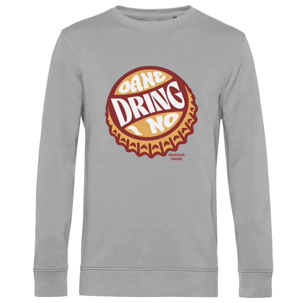Herren Premium Bio Sweatshirt Oane dring i no - orange/rot
