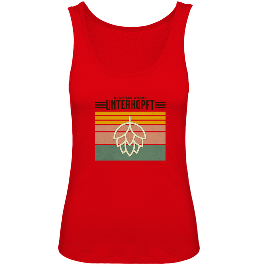 Bayerisches Damen Premium Organic Tank Top Unterhopft - schwarz - Grantler Gwand
