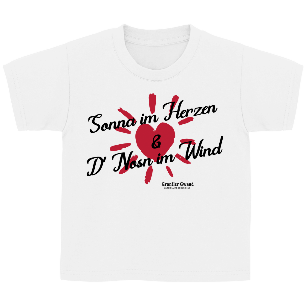 Bayerisches Kinder T-Shirt - Sonna im Herzen - Grantler Gwand