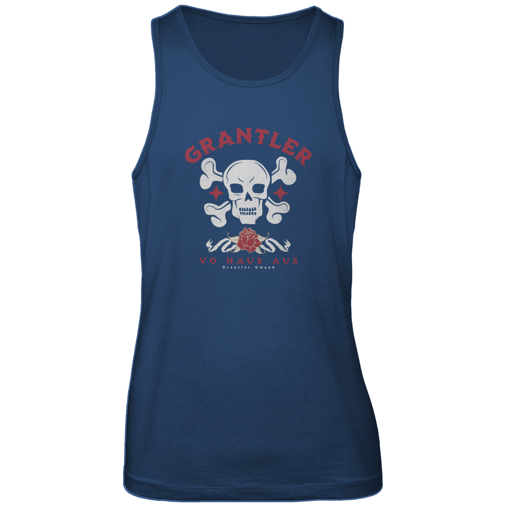 Bayerisches Herren Premium Tank Top Grantler vo Haus aus - rot/weiß - Grantler Gwand