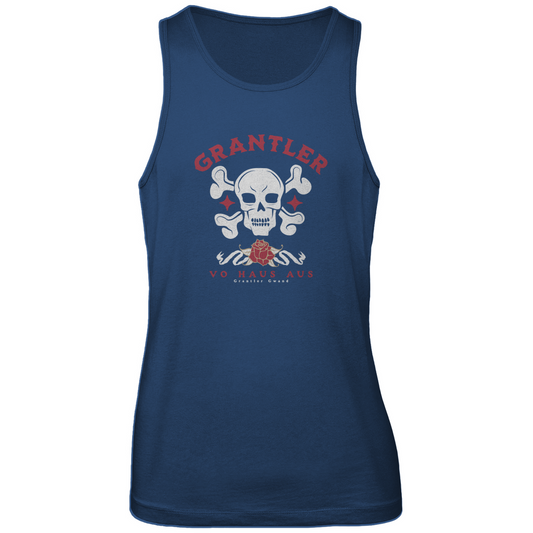 Bayerisches Herren Premium Tank Top Grantler vo Haus aus - rot/weiß - Grantler Gwand