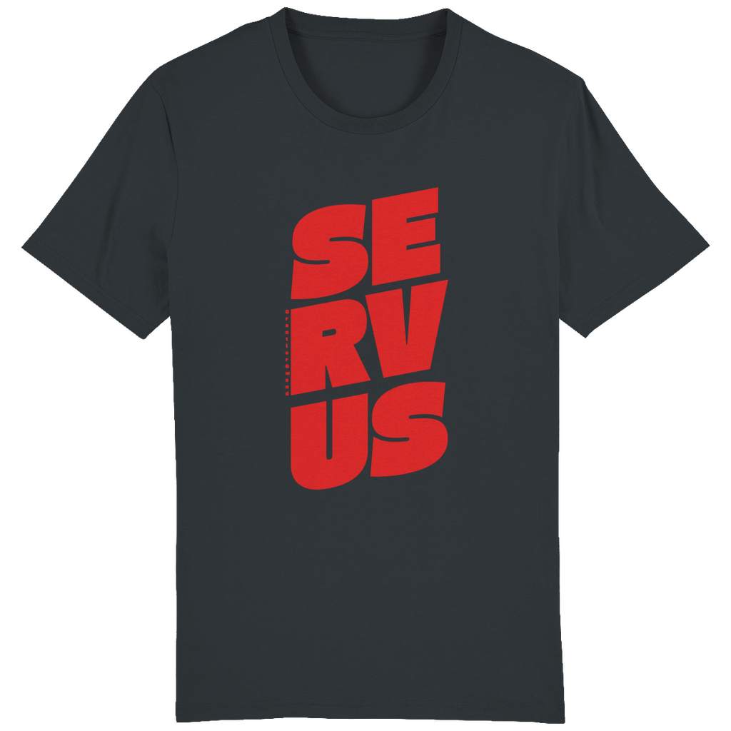 Bayerisches Herren T-Shirt Servus - rot - Grantler Gwand